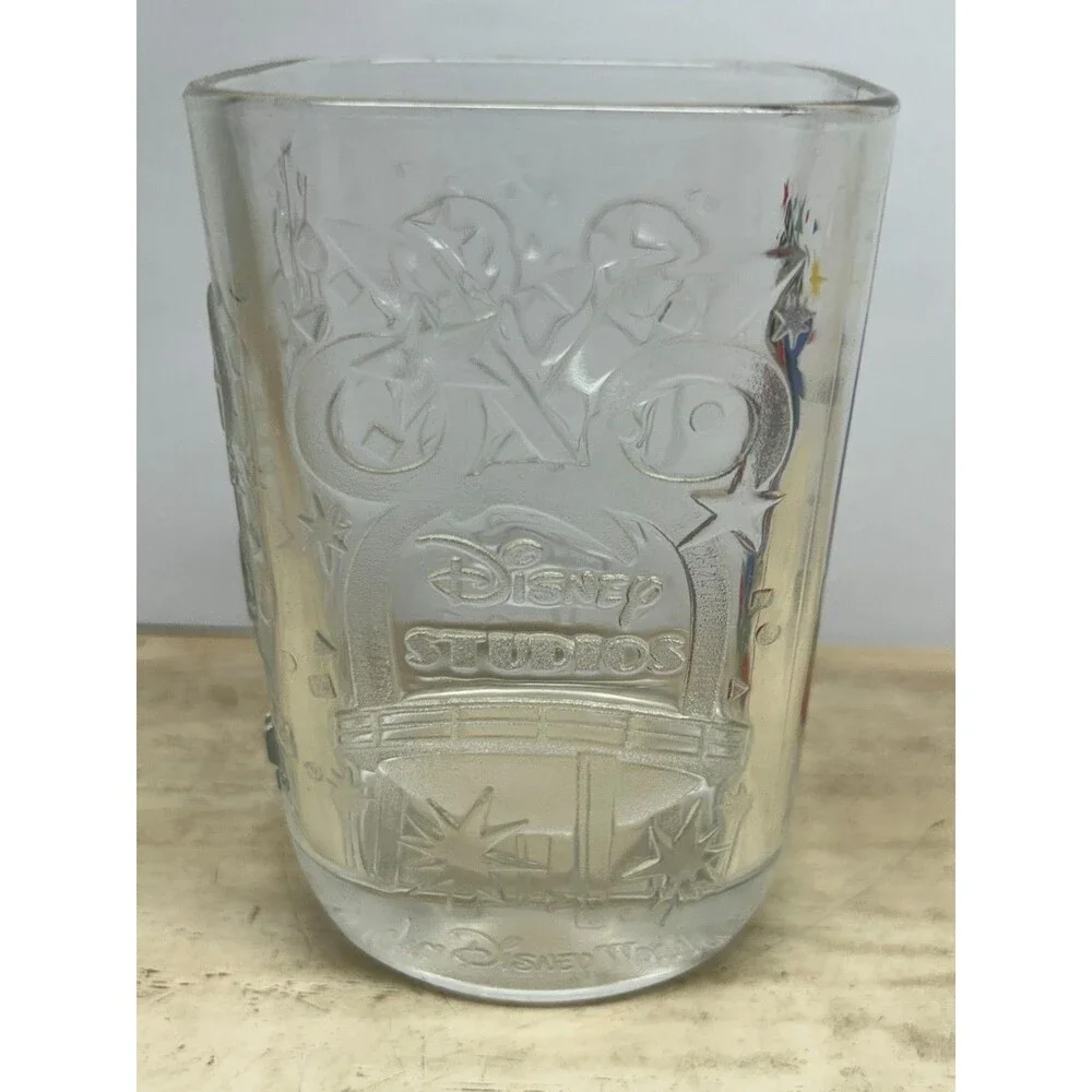 2000 Mickey Mouse Walt Disney Millenium Celebration McDonald's Glasses Set Of 2